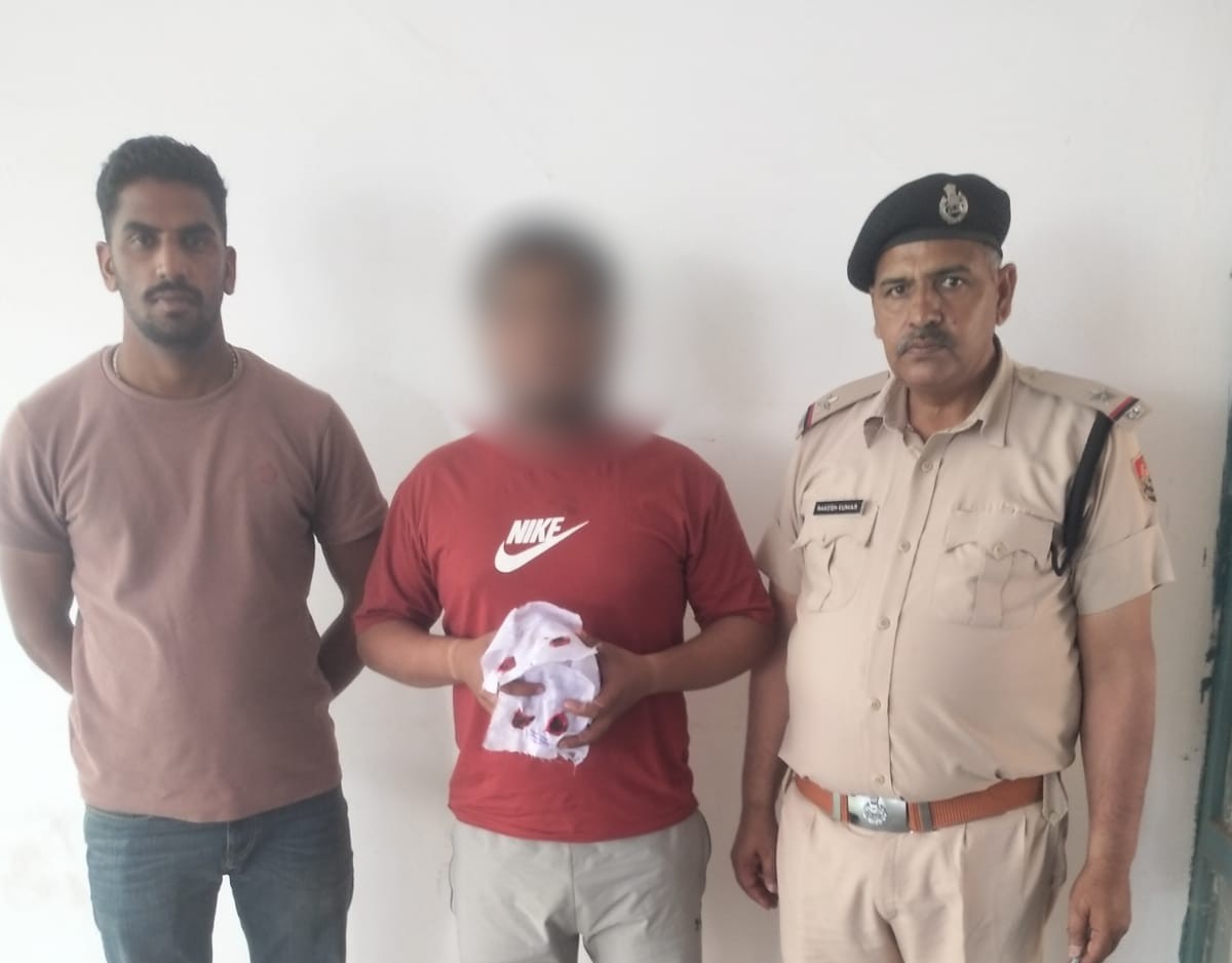 नारनौल में चिट्टा (हेरोइन) के साथ गिरफ्तार आरोपी