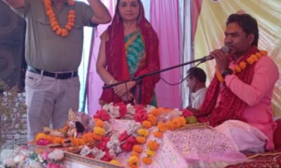 महेंद्रगढ़ में भव्य कलश यात्रा से श्रीराम कथा का शुभारंभ