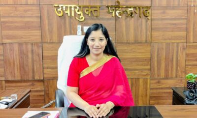 महेंद्रगढ़ की नई डीसी अनुपमा अंजलि अपने कार्यालय में कार्यभार संभालते हुए।