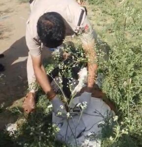 मौके पर पहुंची जांच करती पुलिस टीम