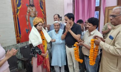 महेंद्रगढ़ की हिमांशी ने CGL में 536वीं रैंक हासिल कर ASO बनीं, भव्य सम्मान समारोह आयोजित