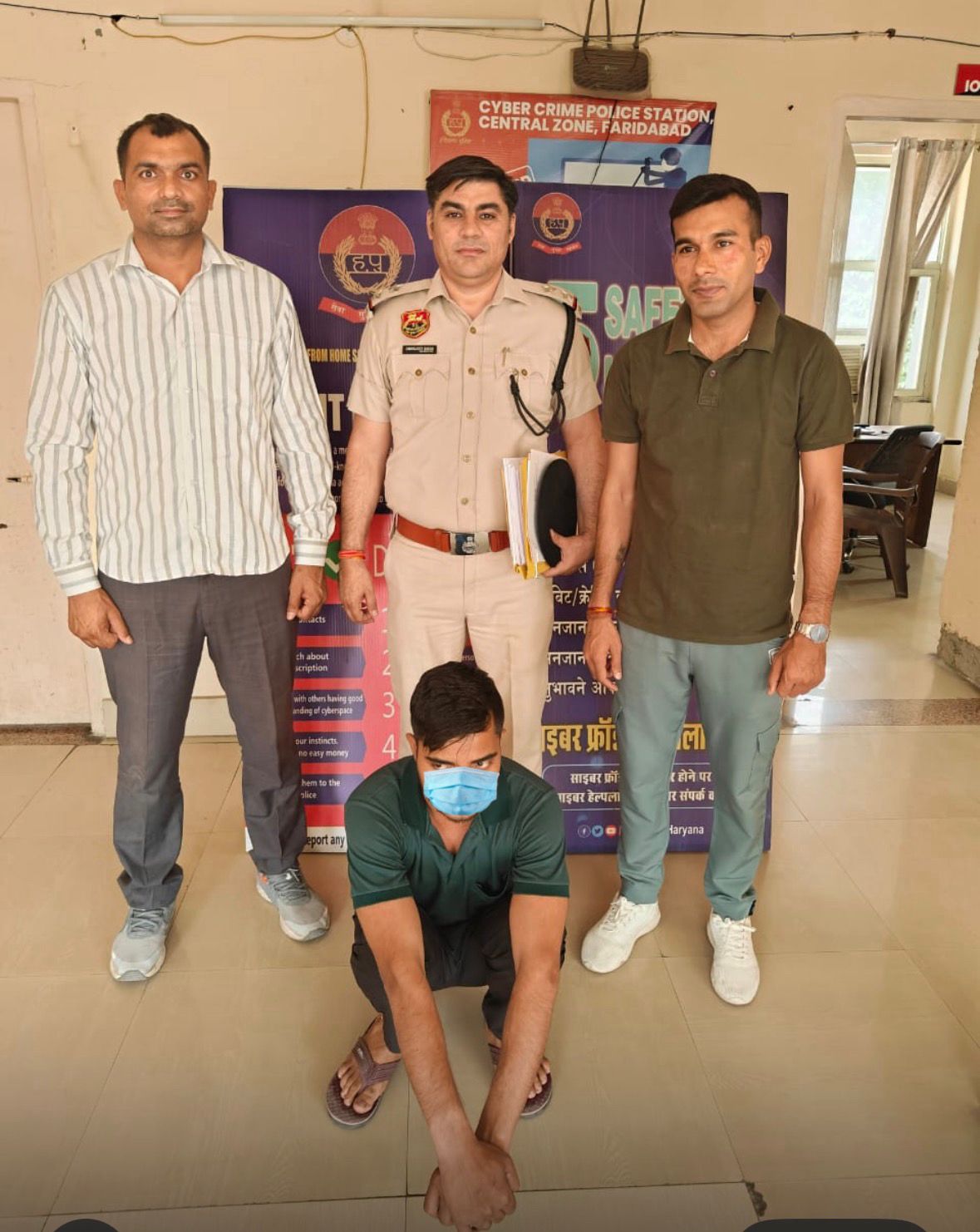 आरोपित गिरफ्तार, साइबर थाना सैंट्रल टीम