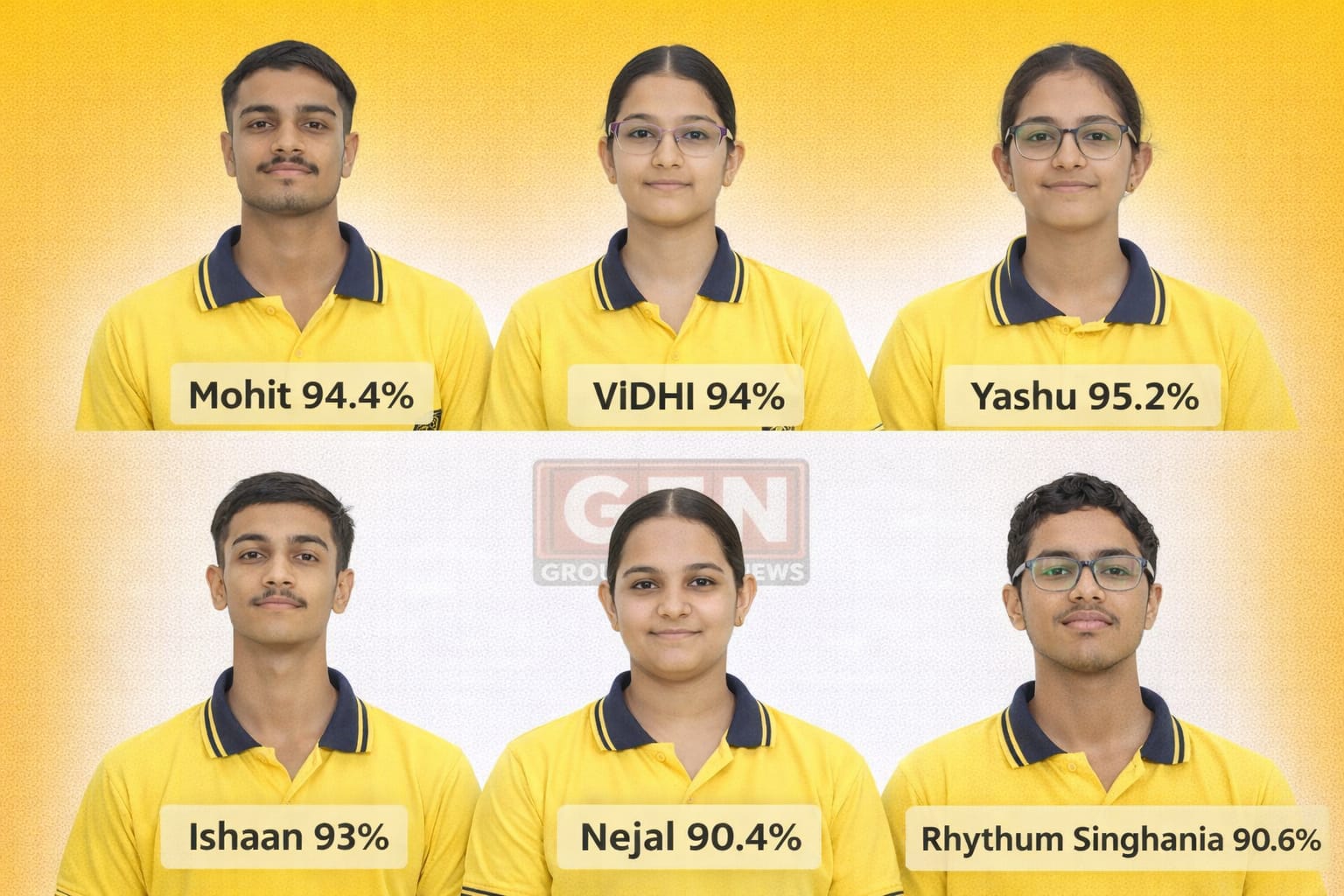 CLC नारनौल के छात्रों का शानदार प्रदर्शन, 95.2% तक अंक और 90%+ छात्रों की दमदार सफलता।